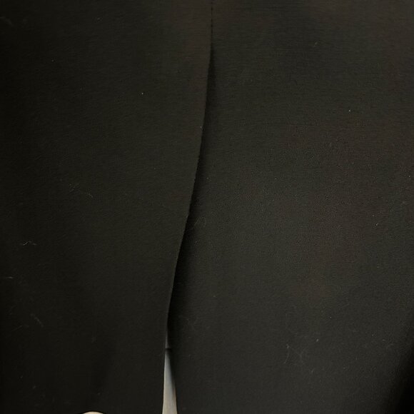 Linda Allard Ellen Tracy Black Wool Dress Coat | Long Lightweight Coat | M/L - Picture 6 of 6